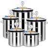 Stainless steel vacuum defoaming barrel, defoaming box, silicone resin degassing vacuum tank, vacuum pump, vacuum sealing box, stainless steel vacuum barrel 6L, air supply pipe and installation package