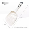Cat litter shovel fine hole shovel artifact cat litter pet supplies tofu cat litter new two-in-one cat litter shovel Cat litter shovel-Edelweiss White Gray-1 piece