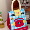 Self-driving car thermal insulation cute lunch bag large capacity handbag cartoon thermal insulation fresh-keeping bag lunch box bag Brave Chongchong-Lunch Bag