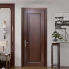 Solid wood door bedroom door walnut log painted door pure solid wood high-end wooden door room door interior door set door walnut pure solid wood log painted door A