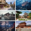 Collection of 60 Oriental Asian Chinese style Japanese ancient buildings UE4 unreal UE5 fairy environment scenes for consultation only