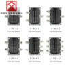 Explosion-proof cast aluminum junction box three-way motor four-way power supply waterproof with terminal straight through wiring box junction box industrial 80*75*60 one in one out 5-digit TBC terminal