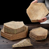 Quanshi Zhuda net bamboo steaming mat bamboo bamboo mat anti-stick pot bottom stewed fish anti-paste artifact hexagonal bamboo grate 9 up to 10 pieces
