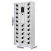 Huayu Huiyang 25-door system mobile phone cabinet shift cabinet intelligent dual authentication time management face recognition + fingerprint charging on-site detection model HY-DSJG14