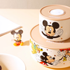 Disney high-looking light luxury ceramic fresh-keeping bowl lunch box high-looking cartoon exquisite girls and children home rice bowl light luxury Pooh fresh-keeping bowl small size