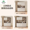 Dingfang 2025 new solid wood sideboard living room light luxury cabinet home wine cabinet multi-functional large capacity combination storage cabinet a solid wood two-door丨80*230*40Cm self-installation