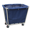 Hotel linen cart bag room work cart linen bag cleaning garage door car bag storage canvas rag bag 63 high conical linen bag iron buckle blue
