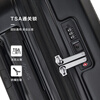 Samsonite luggage 25-inch trolley case student expandable travel luggage UF7 black check-in box