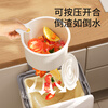 Enjoyment House Hanging Kitchen Sink Drain Basket Sink Artifact Household Dishwashing Sink Leftovers Filter Basket Kitchen Waste Residue White Press and Pour