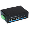 Aopre (Opel Internet) industrial-grade managed switch Gigabit 2-optical 4-grid tube ring network switch WEB Ethernet switch SFP interface H624GS-SFP