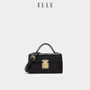 ELLE women's bag 2025 new bag style crocodile pattern square box crossbody envelope bag commuter shoulder key bag black