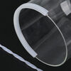 Silicone U-shaped transparent edge strip, high temperature resistant waterproof sealing strip, glass mechanical card slot edge strip, anti-collision strip, 5 meters package, silicone 15*13 inner card 7.5-10mm