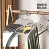 Good wife clothes hanger with slant collar, anti-slip, non-marking, non-bulging, household clothes drying artifact, bedroom wardrobe storage clothes hanger