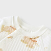 Tongtai (TONGTAI) baby jumpsuit autumn and winter pure cotton warm baby clothes newborn romper pajamas coffee color 73cm