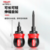 DELIXI ELECTRIC telescopic ratchet dual-purpose screwdriver cross one-word labor-saving screwdriver double-head special-shaped screwdriver boxed 22 in one