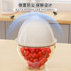 Added vegetable sink drain basket home kitchen double-layer fruit basket washing vegetable basin living room exquisite small fruit plate