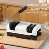 Baijie electric knife sharpener artifact for household vegetable scissors sharpening, fully automatic machine, kitchen multi-function grinding wheel sharpener, newly upgraded nine-in-one electric knife sharpener, 3-second speed grinding, black and white five-slot electric knife sharpener artifact