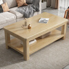 Craftsman Time coffee table rental house all solid wood coffee table living room small apartment home simple light luxury pure solid wood storage storage office custom shot assembly