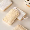 Onlycook wood pulp cotton loofah double-sided dishwashing wipe kitchen scrub pot cleaning sponge wipe magic wipe scouring pad-4 pack