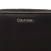 Calvin KleinCK women's bag logo zipper wallet card bag clutch K60K610300 black light luxury gift for girlfriend