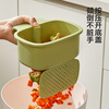 Kitchen sink drain rack drain basket storage rack storage multi-functional filter basket can be hung dishwashing filter artifact upgrade to enlarge hanging residue filter artifact - green