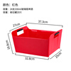 Magic Bean Shenghuo Beer Transport Box Large Capacity Rectangular Wine Ice Bucket Customized Bar KTV Creative Thickened Wine Barrel Wine Basket Square Red Can Hold 24 Bottles of Beer