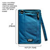 Big Skinny Women's Plus Size myPhone Folding Wallet Ocean Blue 0.64cm*10cm*19cm