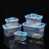 Oin PP grade transparent covered plastic storage box suitcase desktop storage box - minimum batch of 10 (delivery period 3-5 days) small square bucket (transparent)