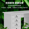 Steel office computer desk iron sheet single lockable drawer writing desk doctor financial stainless steel workbench ordinary desk 1.4 meters