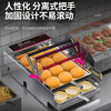 Lecon hamburger machine commercial small fully automatic bun baking machine double-layer bun baking machine heating burger shop equipment 6 burgers digital display control model