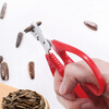 War rudder cracking melon seeds and pine nut shelling pliers, stainless steel household watermelon seed pliers, peeling peanut shells, nut clips, melon seed shelling device (1 piece)