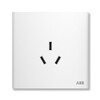 ABB switch socket panel Xuanpu series white 86 type household power supply 16A three-hole socket