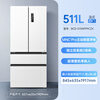 Meiling MNC+ odor upgrade, active sterilization 511L dual system, small footprint, zero built-in refrigerator, French home subsidy BCD-511WFP9CZX511L Snowy White