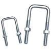 Tianzhuo Hardware square U-shaped pipe clamp right-angle bolt buckle hoop extended retainer connector square galvanized M6*35*60 8 sets