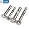 Guwanji 304 stainless steel expansion screw flat head internal expansion 316 internal and external hexagonal extended expansion bolt countersunk head pull-out tube M10*60 5 pieces 316 external expansion