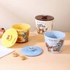 Tom and Jerry ceramic bowl, good-looking instant noodle bowl for girls and children, large-capacity instant noodle cup, microwavable with lid, advanced Tom and Jerry co-branded instant noodle bowl - Tom gift box