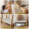 Genji Muyu children's furniture children's coat rack and coat rack bedroom floor-standing storage rack simple youth clothes rack bedside coat rack 0.77m