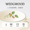 Wedgwood New Year Gift Wedgwood Happy Holiday Tableware Set Ceramic Bowl and Plate Dinner Set Single Bowl and Plate Happy Holiday Raspberry Cup and Sauce Plate 3 Pieces