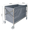 Hotel folding linen cart guest room bed sheet collection racing service cart stainless steel cleaning cart cleaning trolley new folding