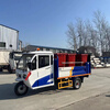 Electric trash can transfer truck 6 barrels 8 barrels 10 barrels automatic hydraulic tailgate upgrade garbage removal truck property scenic area school electric garbage collection transfer truck Customized link to ask customer service