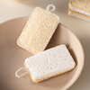 Onlycook wood pulp cotton loofah double-sided dishwashing wipe kitchen scrub pot cleaning sponge wipe magic wipe scouring pad-4 pack