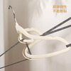 Good wife flocked clothes hanger milk white household anti-slip non-marking non-snaking revolving hook head bedroom wardrobe clothes hanger