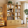 Jiayi solid wood bookshelf storage rack floor-to-ceiling one wall bedroom bookcase living room storage rack simple shelf
