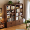 Jiayi solid wood bookshelf storage rack floor-to-ceiling one wall bedroom bookcase living room storage rack simple shelf