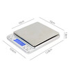High-precision electronic scale, accurate kitchen scale, small gram scale, household 0.01g baking scale, gram scale, food scale, gold jewelry scale, Chinese medicine tea scale, pharmacy special scale, rechargeable model 3000g/0.1g + free double tray + waterproof sticker