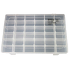 Gongbaili Storage Box Small Parts Screw Classification Transparent Material Box Electronic Components Storage Box 36 Grids (2 Pack)
