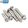 Guwanji 304 stainless steel expansion screw flat head internal expansion 316 internal and external hexagonal extended expansion bolt countersunk head pull-out tube M10*60 5 pieces 316 external expansion