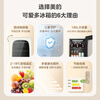 Midea cute 140 liter ice bar refrigeration home living room small refrigerator office ice bar tea beverage fruit and vegetable preservation cabinet red wine cabinet JC-140GEMR trade-in