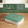 Bobenjia Dumpling Box Food Grade Refrigerator Freezer Box Household Special Sealed Fresh-keeping Multi-layer Quick-frozen Wonton Dumpling Storage Box - Two-layer Green