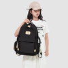 New style backpack for high school students, junior high school students, junior high school students, simple school bags, middle school students, college students, large capacity backpacks for boys, black